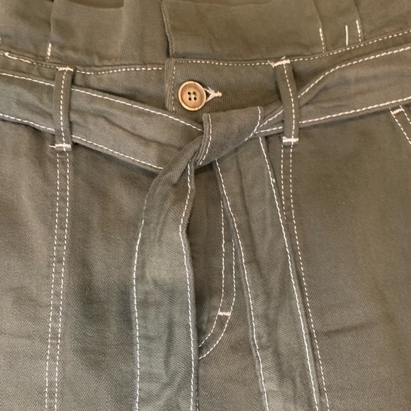 Free People Skirt Olive Green Size 10 Preowned - Picture 6 of 8